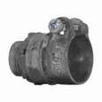 Crouse-Hinds Eaton series squeeze type connector, FMC, Straight, Non-insulated, Zinc die cast, 1-1/2"