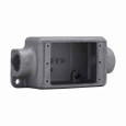 Crouse-Hinds Eaton series Condulet FD device box, Deep, Feraloy iron alloy, Single-gang, C shape, 3/4"