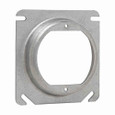 Crouse-Hinds Eaton series Square Cover, 4", Steel, Raised 1", open with ears 2-3/4", 7.0 cubic inch capacity