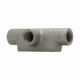 Crouse-Hinds Eaton series Condulet Form 7 conduit outlet body, Feraloy iron alloy, T shape, 1-1/2"