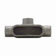 Crouse-Hinds Eaton series Condulet Form 7 conduit outlet body, Feraloy iron alloy, T shape, 2"