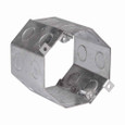 Crouse-Hinds Eaton series Octagon Concrete Box, 4", 4", Steel, 1/2" and 3/4" double row, 47.0 cubic inch capacity