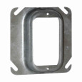 Crouse-Hinds Eaton series Square Mud Ring, 4", Steel, 1-1/4" raised, 8.5 cubic inch capacity