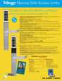 Copy of Alarm Lock PDL1300 - Narrow Stile Pushbutton Aluminum Door Trim Retrofit Glass Doors with Prox Reader and Latch Locks