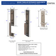 Emtek 4811 Arts & Crafts Single Cylinder Entrance Handleset - Brass Tubular