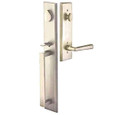 Emtek Emtek 451623 Rustic Modern Rectangular Full Length Entrance Handleset - Sandcast Bronze Tubular - Single Cylinder EMTEK-451623