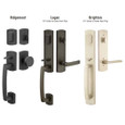 Emtek Emtek 451721 Ridgemont Entrance Handleset - Sandcast Bronze Tubular - Single Cylinder EMTEK-451721