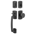 Emtek Emtek 451721 Ridgemont Entrance Handleset - Sandcast Bronze Tubular - Single Cylinder EMTEK-451721