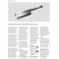 DORMA 8656 EMR/TDE Double Egress Pull Side Surface-mount Electromagnetic Holder/Release Track Closer (Detector)