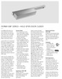 Dormakaba DORMA 8956 EMF/TDE Double Egress Pull Side Surface-mount Electromagnetic Holder/Release Track Closer (No Detector) DOR-8956 EMF/TDE