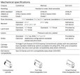 Schlage CO-100 mechanical specifications table - ANSI A156.25 Grade 1 cylindrical chassis, standard 2-3/4" backset, latch bolt 1/2" throw standard, handed to order field reversible, compatible with conventional cylinder, FSIC, and SFIC