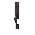 Emtek Emtek 451512 Rectangular Monolithic Entrance Handleset - Sandcast Bronze Tubular - Single Cylinder EMTEK-451512