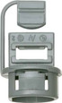 Arlington Industries Non-metallic Push-In connector utilizes a wedge push in design for a secure grip with a knockout size of 1/2 inch only accepts 1-14/2 to 1-10/2 NM wire.