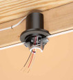Arlington Industries L-shaped fan and fixture vapor box. 70lb fan, 200lb fixture rated for 1/2" or 5/8" drywall. 18.3 cu. 2 Hour Fire Rating. Flange forms a protective barrier against air infiltration.