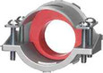Arlington Industries For steel and aluminum cable, Zinc die-cast MC feeder cable connector with a steel strap. Including an end stop that comes with additional end stop bushings for a wider range of cables. Secures into a 2-1/2" knockout with a steel