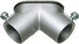 Arlington Industries Combination 90 degree pulling elbow for threaded rigid and set screw EMT with cover and gasket, Zinc die-cast. Trade Size 1".