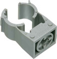 Arlington Industries Strut Clip for conduit on Arlingtons non metallic quicklatch pipe hangers. For 1/2" Liquid Tight, 1/2" Flex, 1/2" ENT, 1/2" copper pipe.