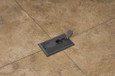 Arlington Industries Non Metallic Box with metal covers for existing floors. Rectangular gasketed, non metallic black cover with flip lids.