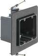 Arlington Industries Versatile non conductive outlet box for new construction, two gang screw on. 42 cu inches.