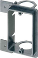 Arlington Industries Low bracket for new construction. Mounts vertical on wood or metal studs. Non Metallic. Single Gang. For class 2 low wiring. Built in 3/4" Knockout.