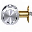 Don-Jo PDL-102 Passage Round Pocket Door Lock with 2-3/8" Backset and 2-1/8" Diameter