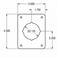 Don-Jo RP-13545 Remodeler Plate 4-1/2" x 3-1/2" 0.032 Gauge for Door Modernization