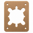 Don-Jo RP-13545 Remodeler Plate 4-1/2" x 3-1/2" 0.032 Gauge Commercial Door Trim