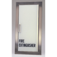 Larsens 24096R Fire Extinguisher Cabinet - Gemini Series, ADA Compliant, 10 lb Capacity, Stainless Steel Frame, Acrylic Door, Non-Fire Rated
