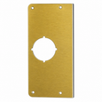 Don-Jo EM-2 Scar Plate, 9" Length in Satin Brass or Satin Stainless Finish