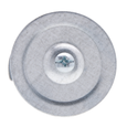 Metallics Knock-out Seal 1" 3-Piece Steel Zinc Quick-Seal