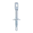 Metallics Self Drilling Screw 1/4" x 2" Steel Zinc Acoustic Chain, 100 Pack