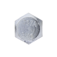 Metallics Hexagonal Bolt 3/8"-16 x 1/2" Steel Zinc Grade 2, 100 Pack