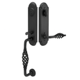 Emtek 461111 Monolithic with Lafayette Grip Entrance Handleset - Wrought Steel Tubular - Single Cylinder