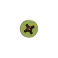 Metallics 6 x 1-1/4 in. Flat Head Phillips Deck Screws - Steel Yellow Zinc - Coarse Threads - 100qty