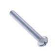 Metallics 8-32 x 3/4 in. Round Head Combo Machine Screws - Steel Zinc - 100qty