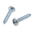 Metallics 10 x 1/2 in. Pan Head Phillips Sharp Point Tapping Screws - Steel Zinc - 100qty