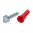 Metallics Anchors 1/4 Red Plas Wall Ancr Kit, 10
