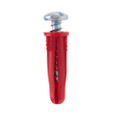 Metallics Anchors 1/4 Red Plas Wall Ancr Kit, 10