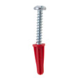 Metallics Anchors 1/4 Red Plas Wall Ancr Kit, 10