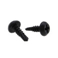 Metallics 6 x 7/16 in. Pan Head Phillips Self-Drilling & Tapping Framing Screws - Steel Black Phosphate - 100qty