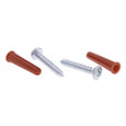 Metallics Anchors 5/16 Red Plas Wall Ancr Kit, combo Screw