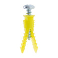 Metallics Anchors 1/4 Yel Plas Wall Ancr Kit, 10