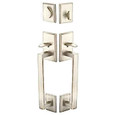 Emtek Emtek 453424 Rustic Modern Rectangular Sectional Grip by Grip Entrance Handleset - Sandcast Bronze Tubular - Single Cylinder EMTEK-453424