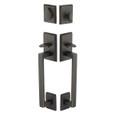 Emtek Emtek 453424 Rustic Modern Rectangular Sectional Grip by Grip Entrance Handleset - Sandcast Bronze Tubular - Single Cylinder EMTEK-453424