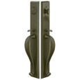 Emtek Emtek 453636 Rectangular Full Length Grip by Grip Entrance Handleset - Sandcast Bronze Tubular - Single Cylinder EMTEK-453636