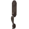 Emtek 453111 Remington Grip by Grip Entrance Handleset - Sandcast Bronze Tubular - Single Cylinder
