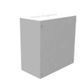 Milbank 12x6x12 Screw Cover Type 1 UL Listed Steel Knockouts ANSI 61 Gray Cover With Teardrop Slots Mounting Holes In Back