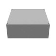 Milbank 16x6x16 Screw Cover Type 1 UL Listed Steel Knockouts ANSI 61 Gray Cover With Teardrop Slots Mounting Holes In Back