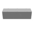 Milbank 10x36x10 Screw Cover Wireway Type 1 UL Listed Steel No Knockouts ANSI 61 Gray