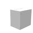 Milbank 8x6x8 Screw Cover Type 1 UL Listed Steel Knockouts ANSI 61 Gray Cover With Teardrop Slots Mounting Holes In Back